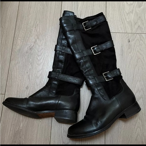 Cole Haan Avalon Tall Boot Black Leather MSRP $378 SZ 9B barely pre loved - Picture 5 of 9